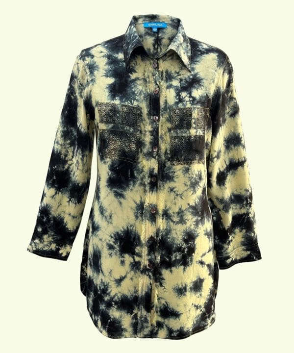 Ladies Designer Shirts Collared Full Sleeve SHS-1975