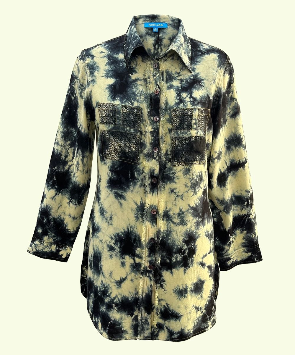 Ladies Designer Shirts Collared Full Sleeve SHS-1975