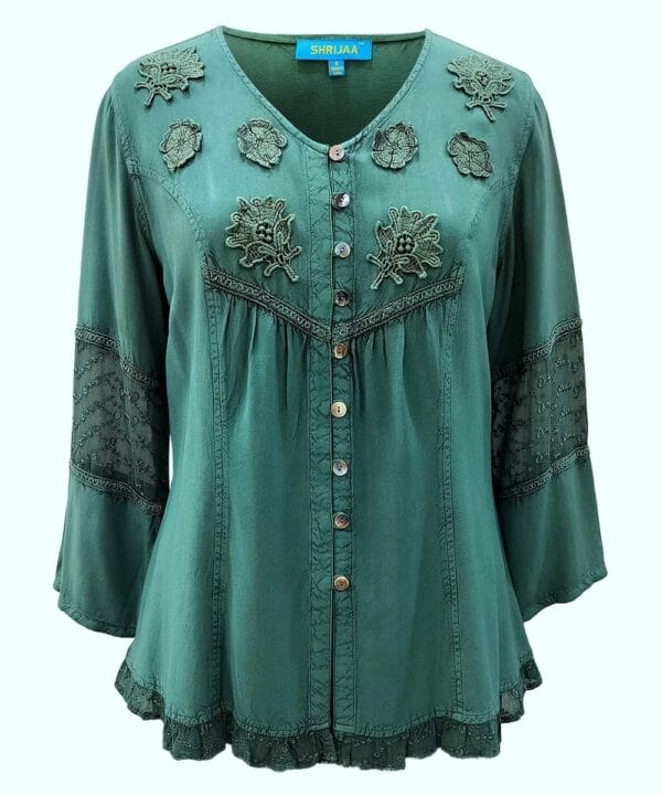 V NECK SHORT SLEEVES WOMEN?S % 100 RAYON TOP SHT- 2010