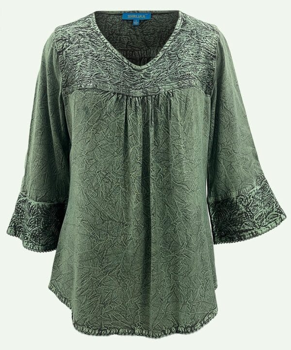 Women's V Neck Top Blouse ? SHT-1991