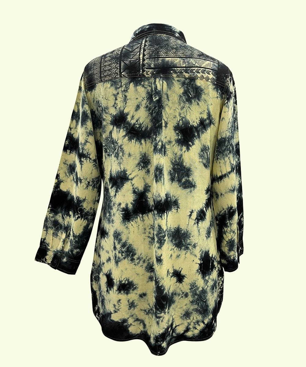 Ladies Designer Shirts Collared Full Sleeve SHS-1975 - Image 2