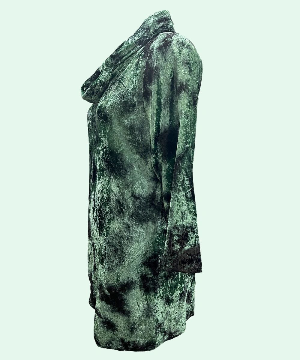 WOMEN?S 100% VISCOSE VELVET LONG SLEEVES TOP SHT-1998 - Image 5