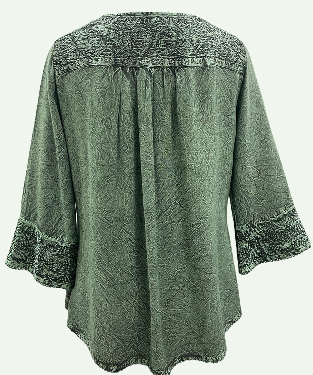 Women's V Neck Top Blouse ? SHT-1991 - Image 2