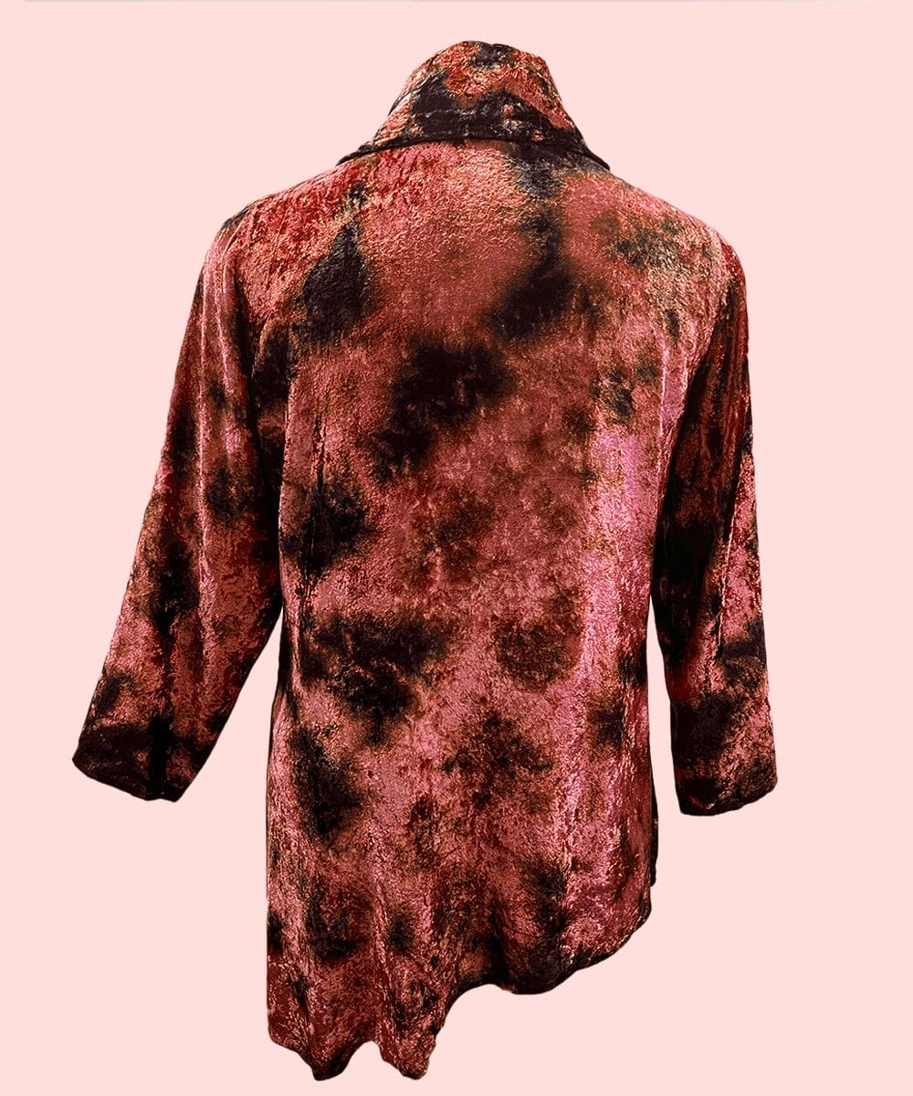 WOMEN?S 100% VISCOSE VELVET LONG SLEEVES TOP SHT-1998 - Image 2