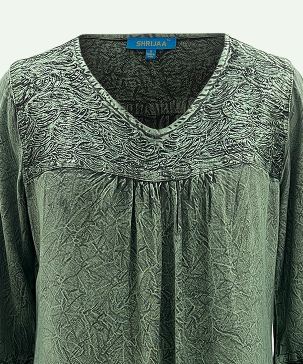 Women's V Neck Top Blouse ? SHT-1991 - Image 4