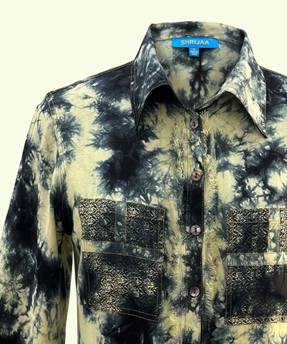 Ladies Designer Shirts Collared Full Sleeve SHS-1975 - Image 4