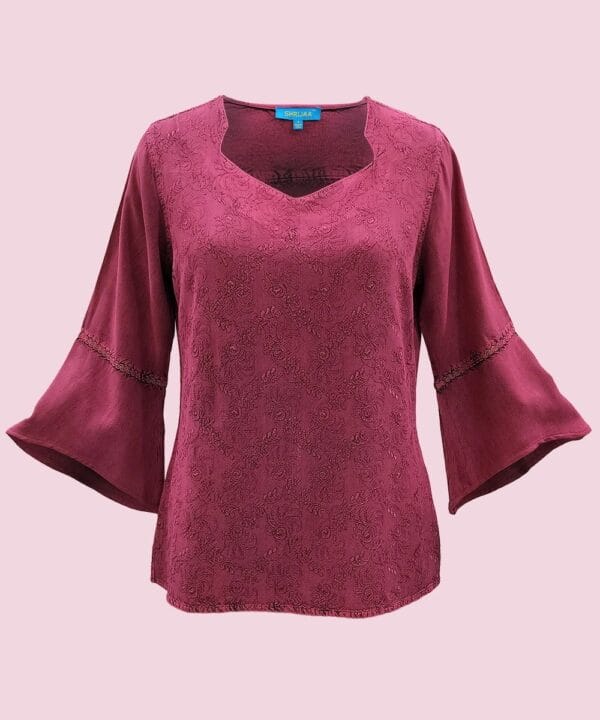 WOMEN?S BELL SLEEVES TOP SHT-1995
