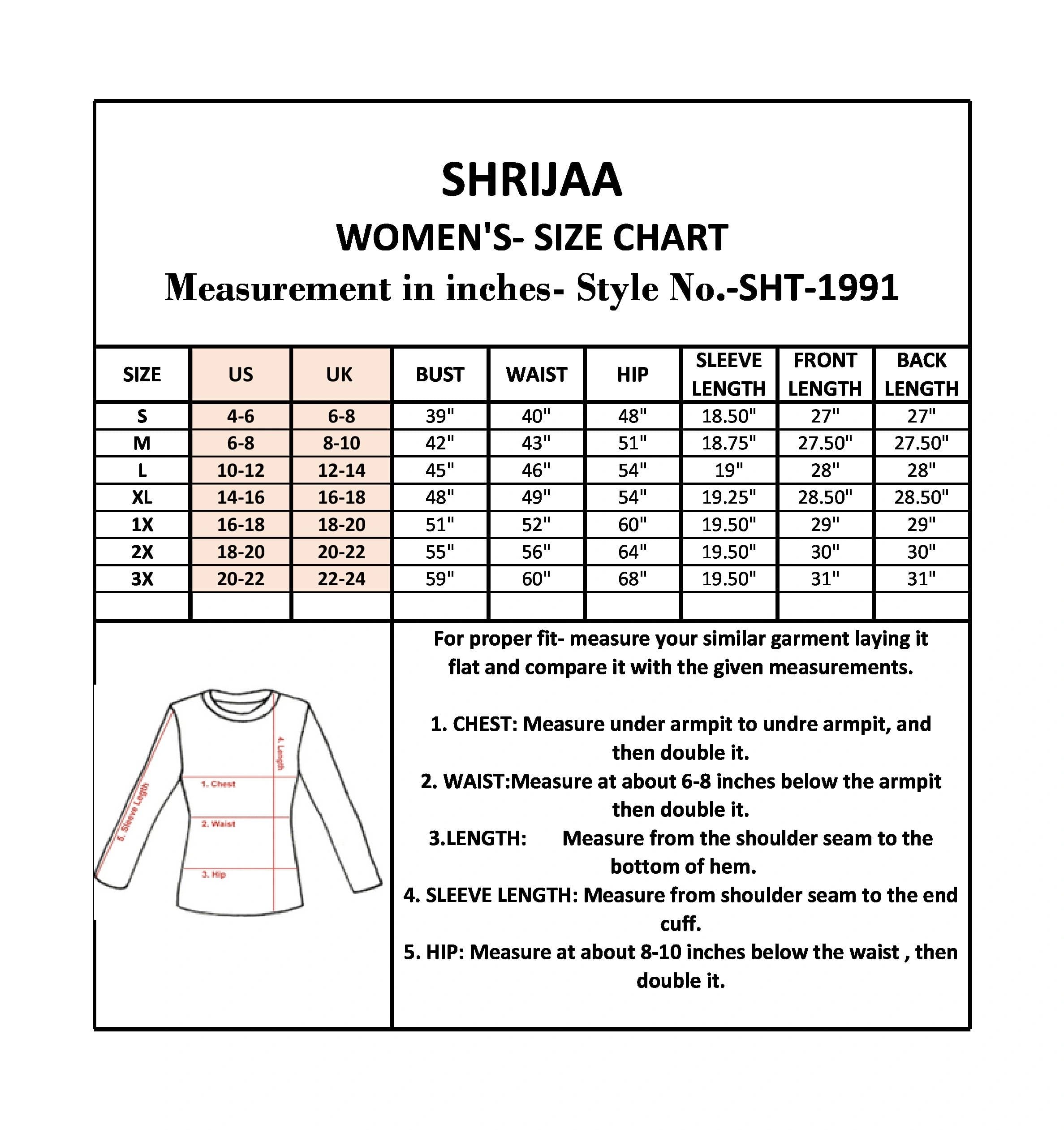 Women's V Neck Top Blouse ? SHT-1991 - Image 7